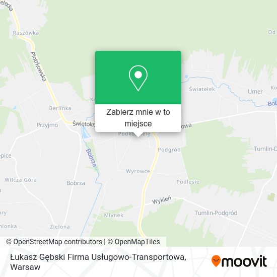 Mapa Łukasz Gębski Firma Usługowo-Transportowa