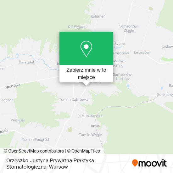 Mapa Orzeszko Justyna Prywatna Praktyka Stomatologiczna