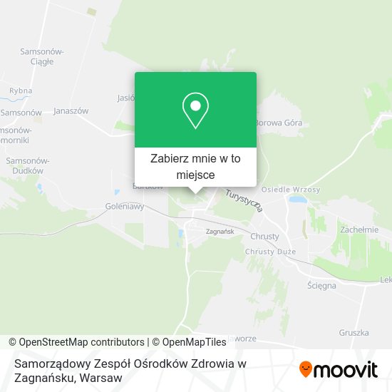 Mapa Samorządowy Zespół Ośrodków Zdrowia w Zagnańsku