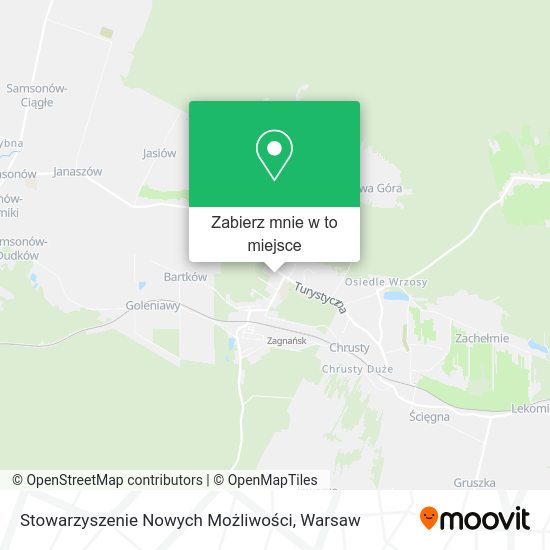 Mapa Stowarzyszenie Nowych Możliwości