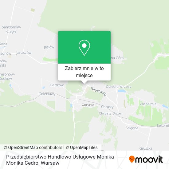 Mapa Przedsiębiorstwo Handlowo Usługowe Monika Monika Cedro