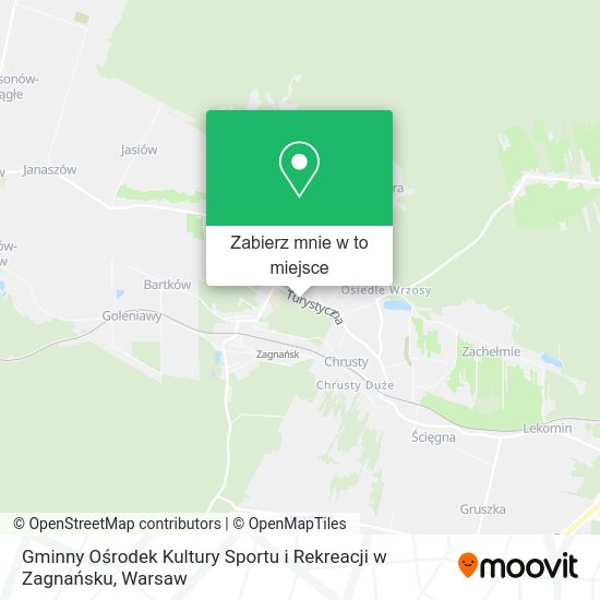 Mapa Gminny Ośrodek Kultury Sportu i Rekreacji w Zagnańsku