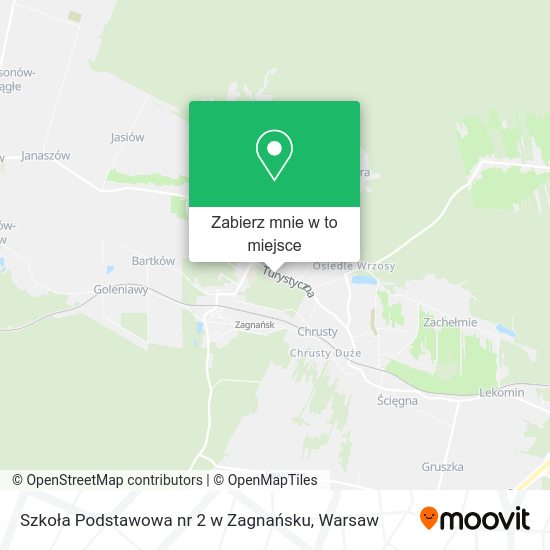 Mapa Szkoła Podstawowa nr 2 w Zagnańsku