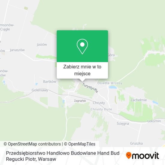 Mapa Przedsiębiorstwo Handlowo Budowlane Hand Bud Regucki Piotr