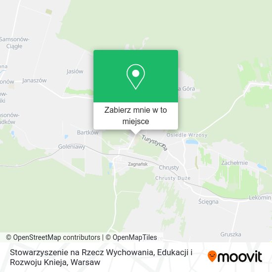 Mapa Stowarzyszenie na Rzecz Wychowania, Edukacji i Rozwoju Knieja