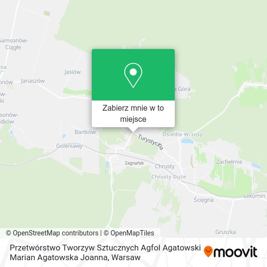 Mapa Przetwórstwo Tworzyw Sztucznych Agfol Agatowski Marian Agatowska Joanna