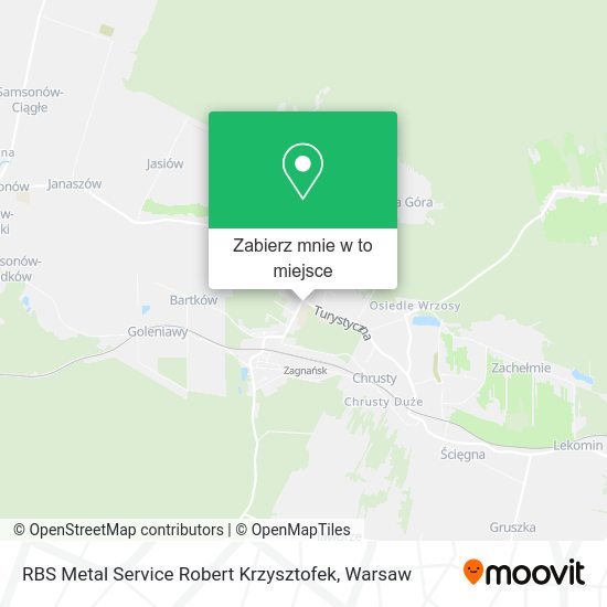 Mapa RBS Metal Service Robert Krzysztofek