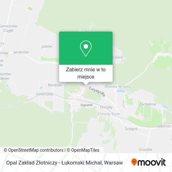 Mapa Opal Zakład Złotniczy - Łukomski Michał