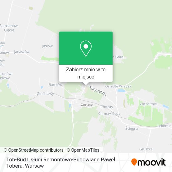 Mapa Tob-Bud Usługi Remontowo-Budowlane Paweł Tobera