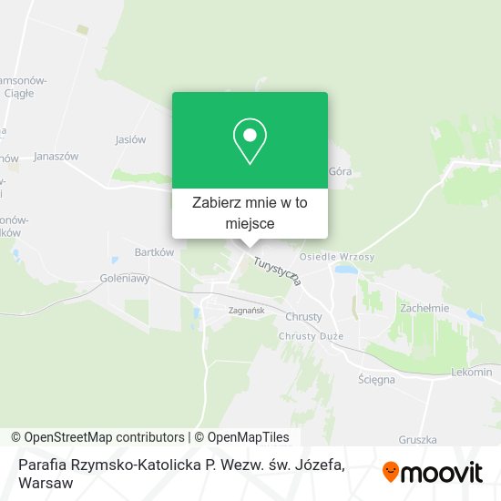 Mapa Parafia Rzymsko-Katolicka P. Wezw. św. Józefa