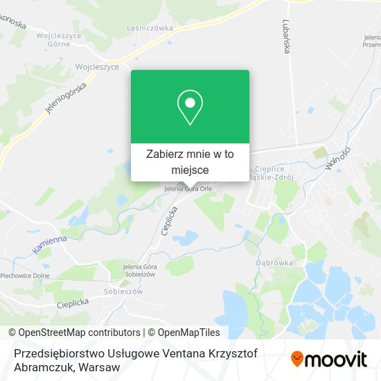 Mapa Przedsiębiorstwo Usługowe Ventana Krzysztof Abramczuk