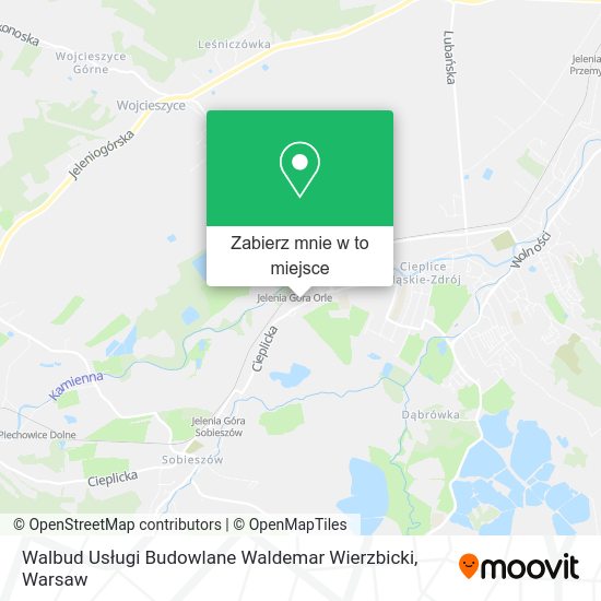 Mapa Walbud Usługi Budowlane Waldemar Wierzbicki