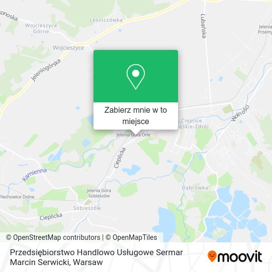 Mapa Przedsiębiorstwo Handlowo Usługowe Sermar Marcin Serwicki