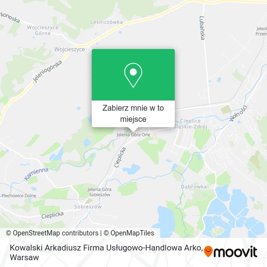 Mapa Kowalski Arkadiusz Firma Usługowo-Handlowa Arko