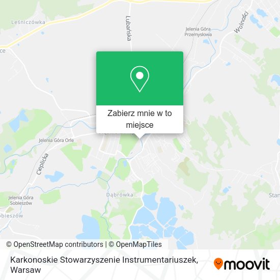 Mapa Karkonoskie Stowarzyszenie Instrumentariuszek