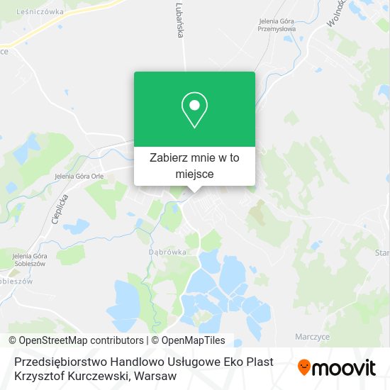 Mapa Przedsiębiorstwo Handlowo Usługowe Eko Plast Krzysztof Kurczewski