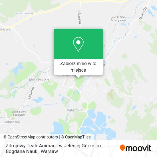 Mapa Zdrojowy Teatr Animacji w Jeleniej Górze im. Bogdana Nauki