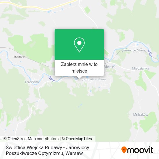 Mapa Świetlica Wiejska Rudawy - Janowiccy Poszukiwacze Optymizmu