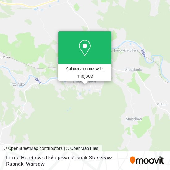 Mapa Firma Handlowo Usługowa Rusnak Stanisław Rusnak