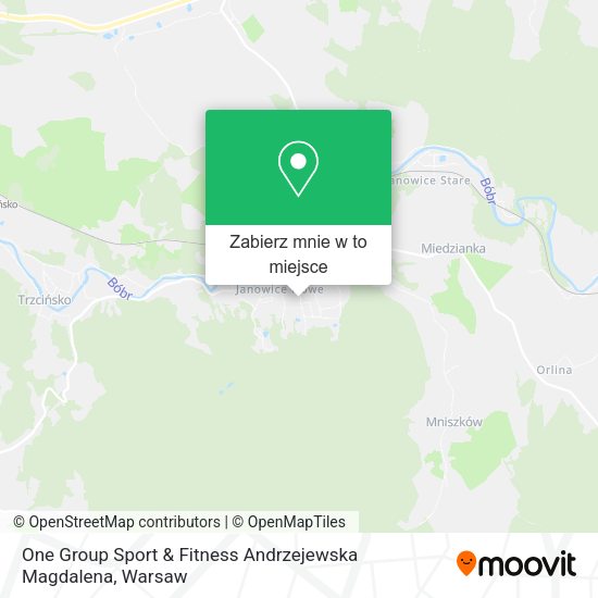 Mapa One Group Sport & Fitness Andrzejewska Magdalena