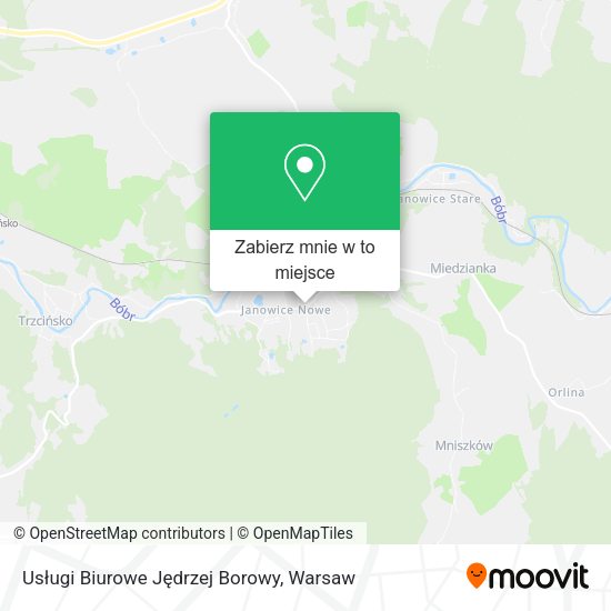 Mapa Usługi Biurowe Jędrzej Borowy