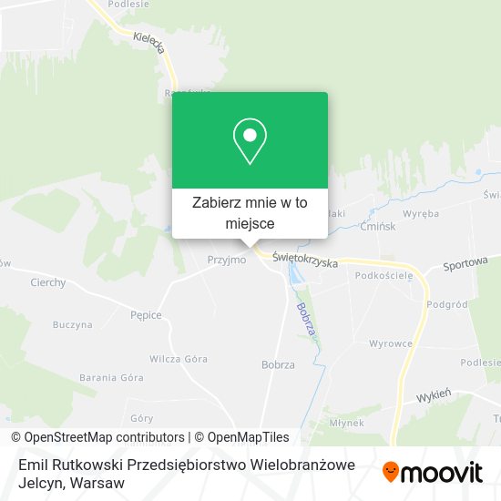 Mapa Emil Rutkowski Przedsiębiorstwo Wielobranżowe Jelcyn