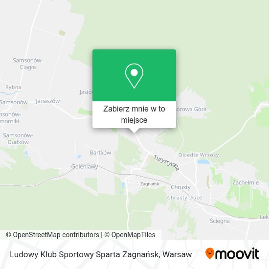 Mapa Ludowy Klub Sportowy Sparta Zagnańsk