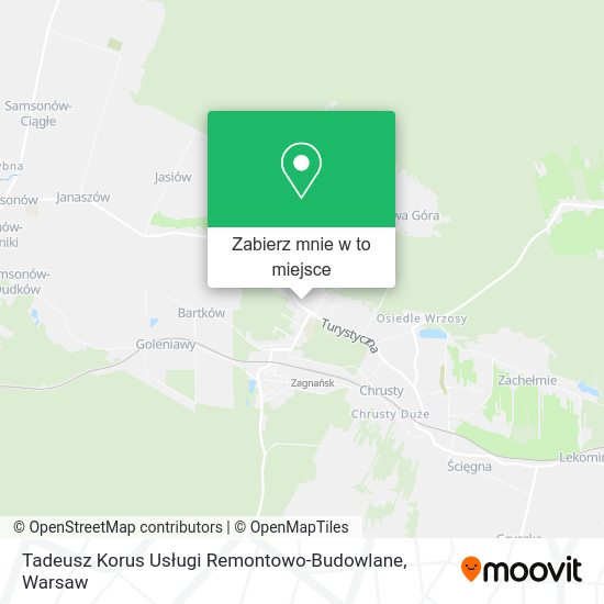 Mapa Tadeusz Korus Usługi Remontowo-Budowlane