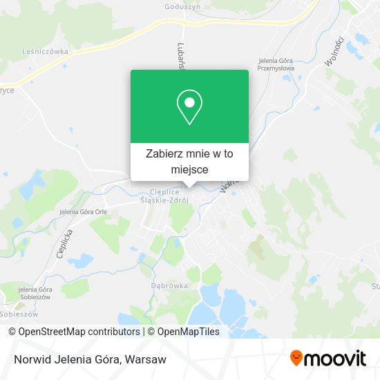 Mapa Norwid Jelenia Góra