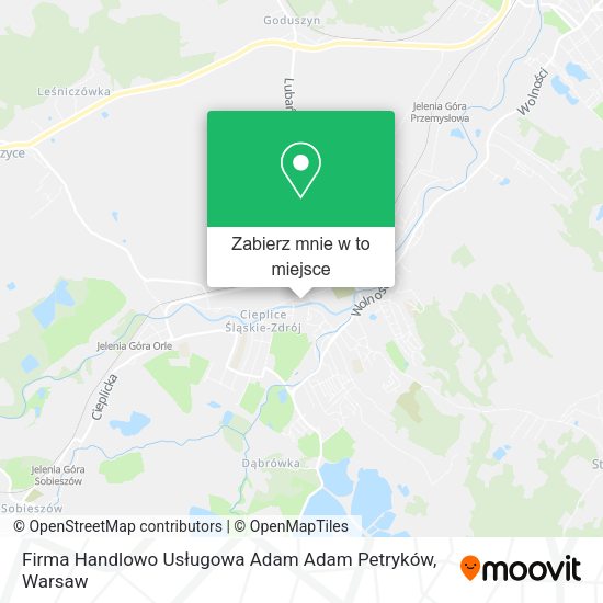 Mapa Firma Handlowo Usługowa Adam Adam Petryków