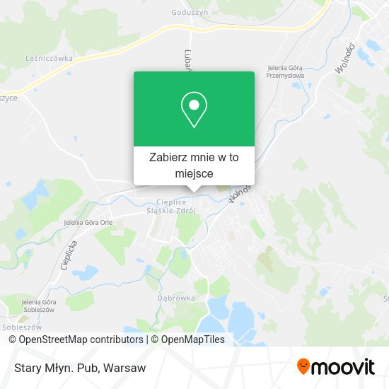 Mapa Stary Młyn. Pub