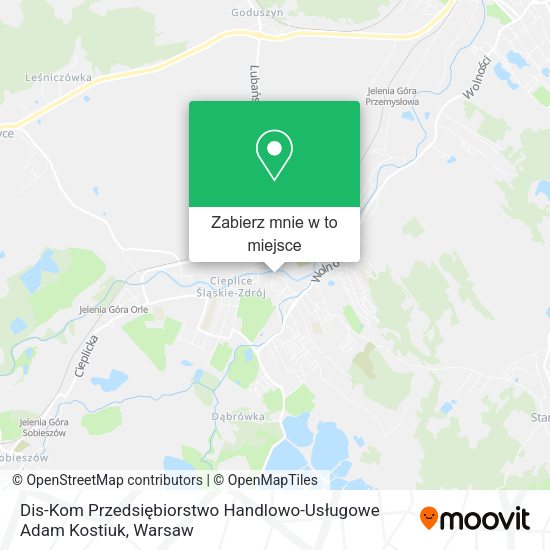 Mapa Dis-Kom Przedsiębiorstwo Handlowo-Usługowe Adam Kostiuk