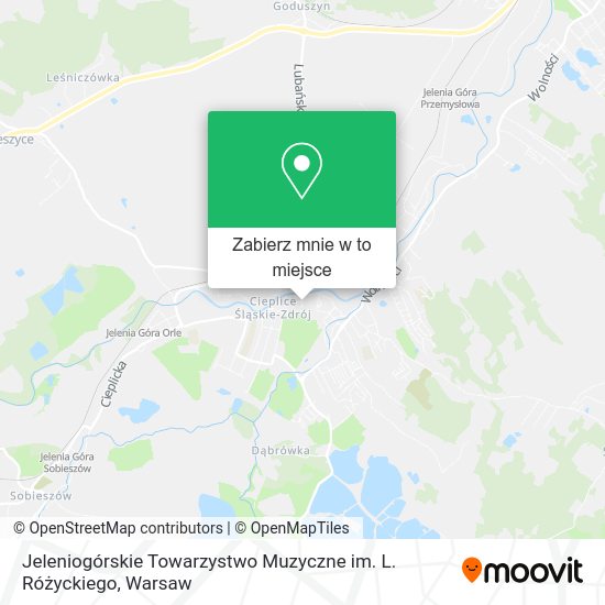 Mapa Jeleniogórskie Towarzystwo Muzyczne im. L. Różyckiego