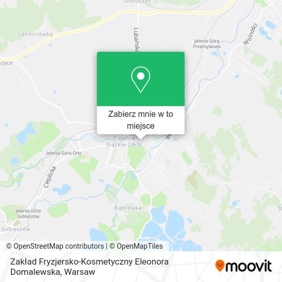 Mapa Zakład Fryzjersko-Kosmetyczny Eleonora Domalewska