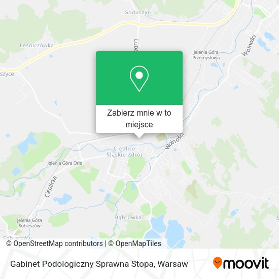 Mapa Gabinet Podologiczny Sprawna Stopa