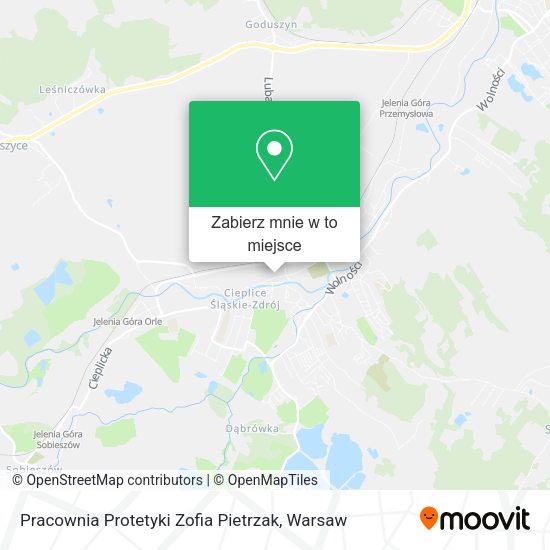 Mapa Pracownia Protetyki Zofia Pietrzak