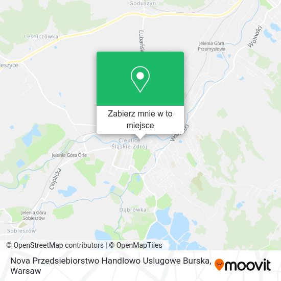 Mapa Nova Przedsiebiorstwo Handlowo Uslugowe Burska