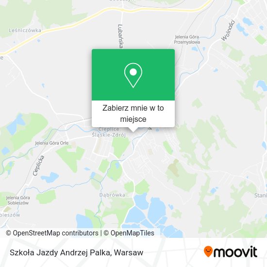 Mapa Szkoła Jazdy Andrzej Palka