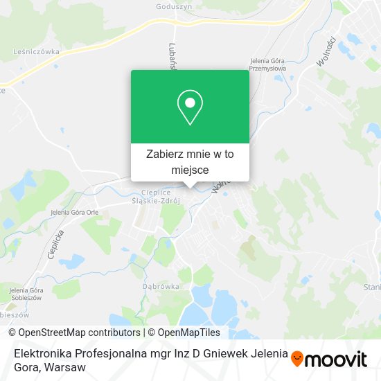 Mapa Elektronika Profesjonalna mgr Inz D Gniewek Jelenia Gora