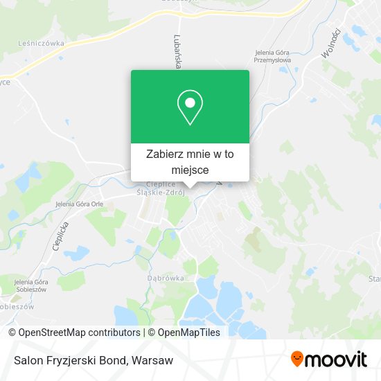 Mapa Salon Fryzjerski Bond