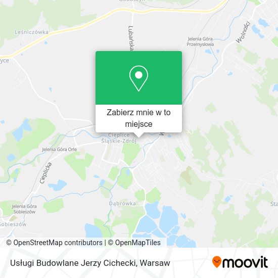 Mapa Usługi Budowlane Jerzy Cichecki