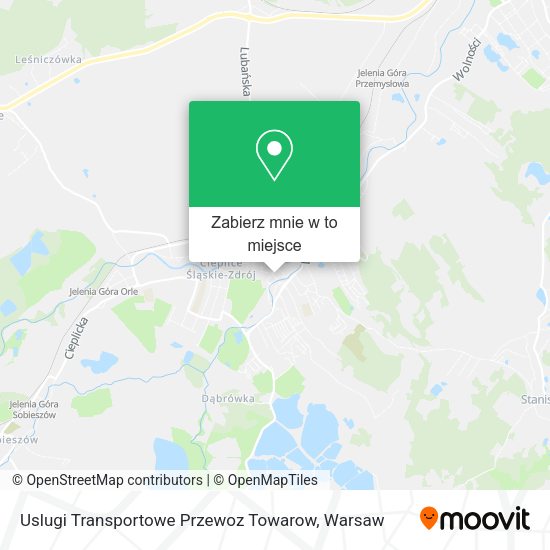 Mapa Uslugi Transportowe Przewoz Towarow