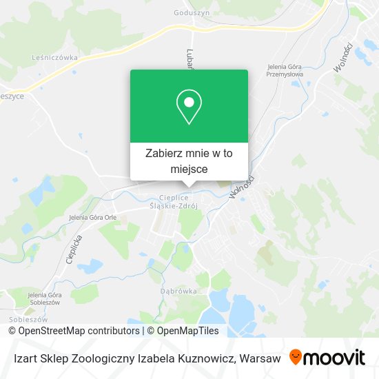 Mapa Izart Sklep Zoologiczny Izabela Kuznowicz