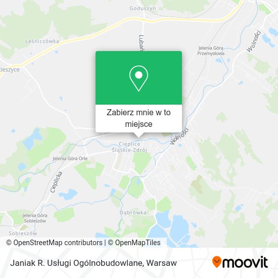 Mapa Janiak R. Usługi Ogólnobudowlane