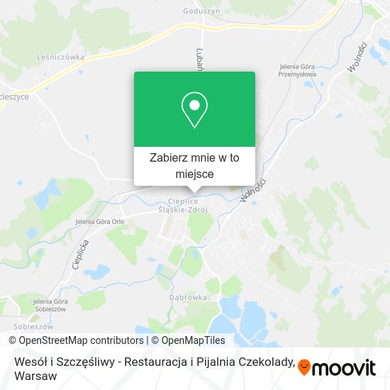 Mapa Wesół i Szczęśliwy - Restauracja i Pijalnia Czekolady