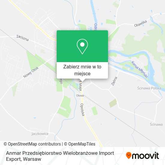 Mapa Anmar Przedsiębiorstwo Wielobranżowe Import Export