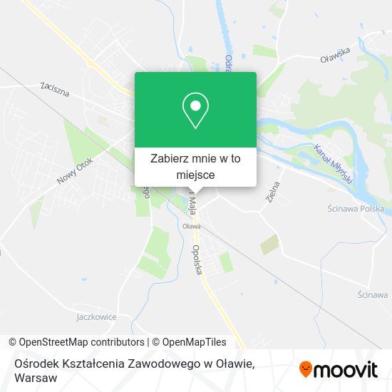 Mapa Ośrodek Kształcenia Zawodowego w Oławie