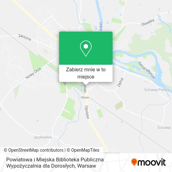 Mapa Powiatowa i Miejska Biblioteka Publiczna Wypożyczalnia dla Dorosłych