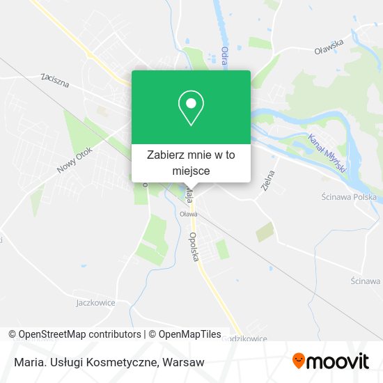 Mapa Maria. Usługi Kosmetyczne