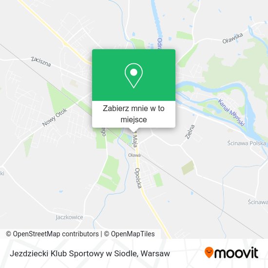 Mapa Jezdziecki Klub Sportowy w Siodle